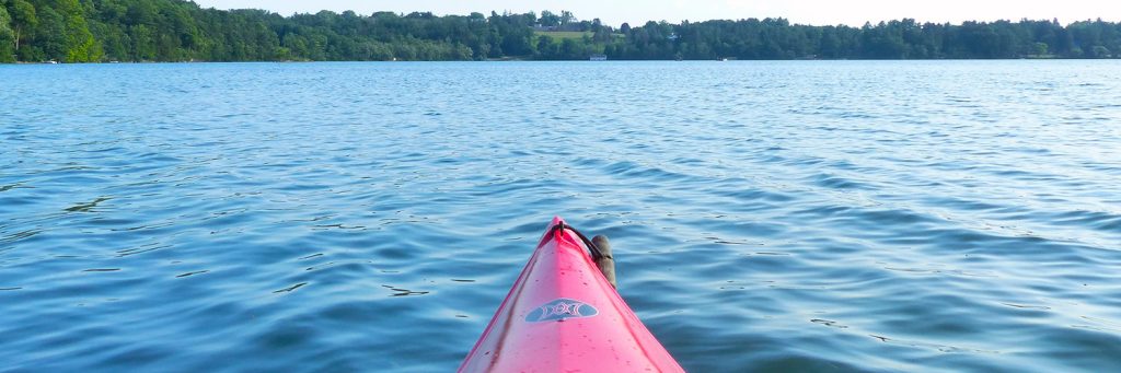 Photo of kayaking on Lake Wononscopomuc in Lakeville, CT