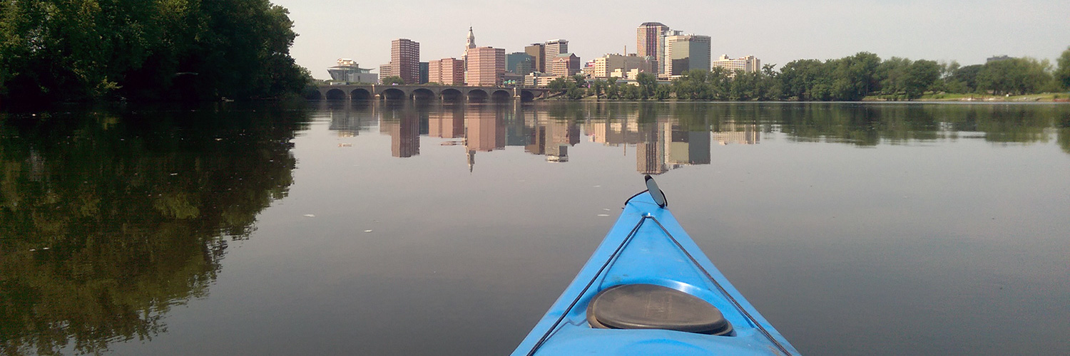 Photo of kayaking on Connecticut River in Hartford
